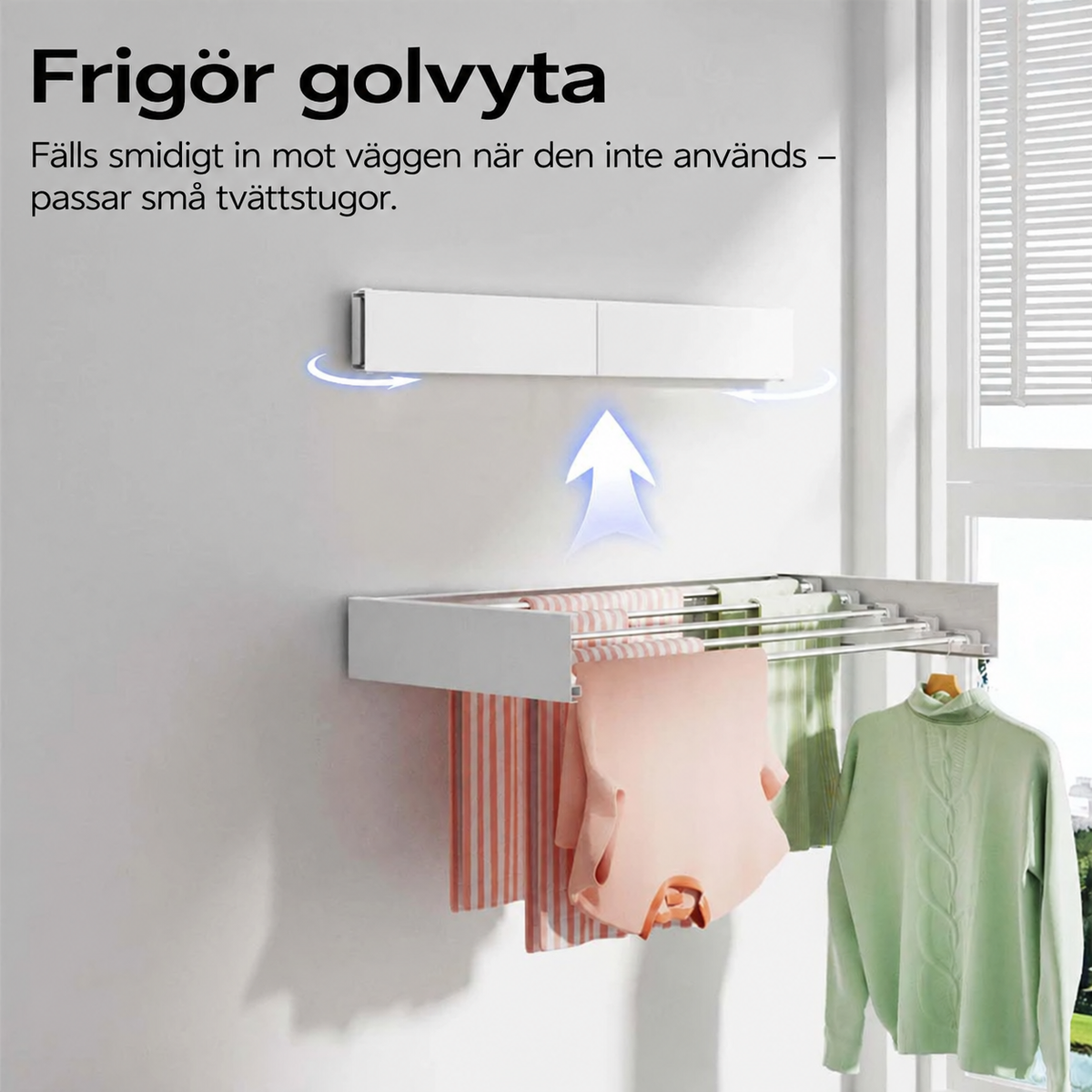 FoldAway™ Väggmonterad Torkställning
