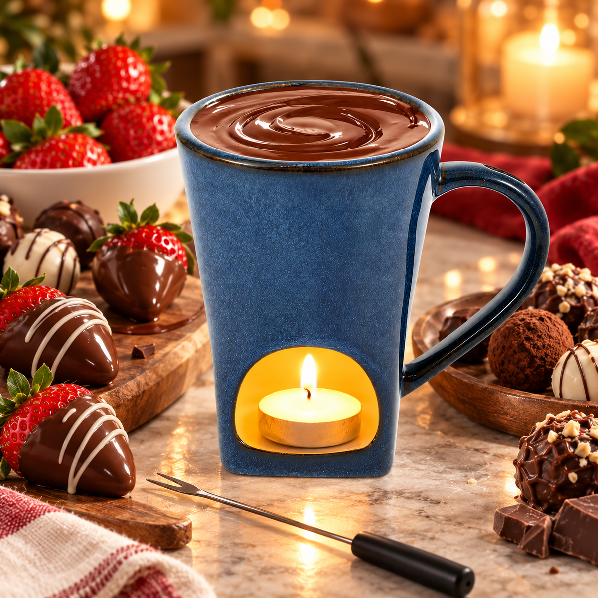 Chokladfondue-mugg