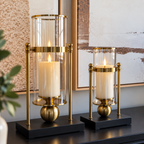 Ljushållare i Glas & Guld – 2-pack