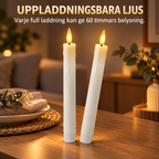 Uppladdningsbara LED-Värmeljus – 6-pack
