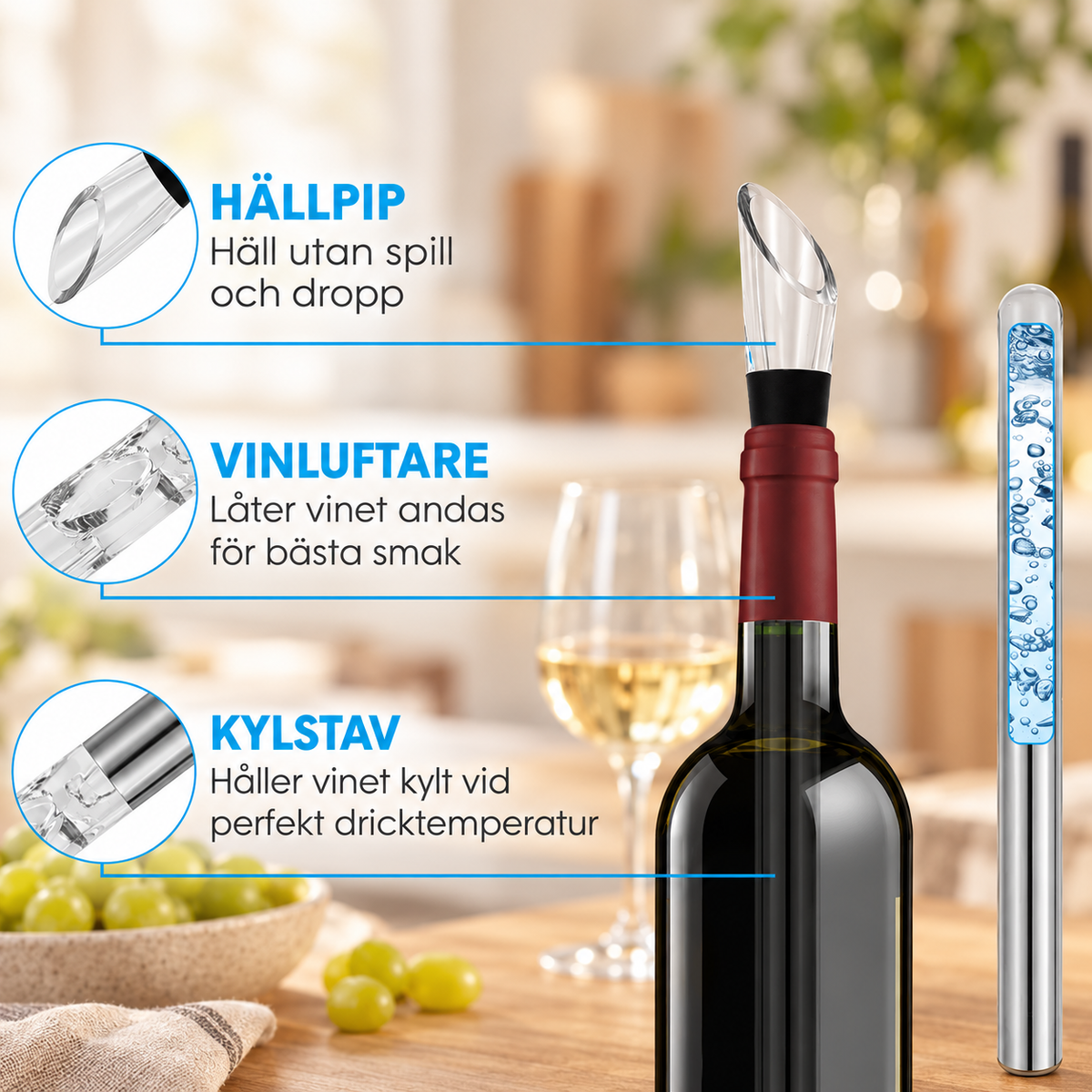 Vinkylare med Hällpip – 2-pack